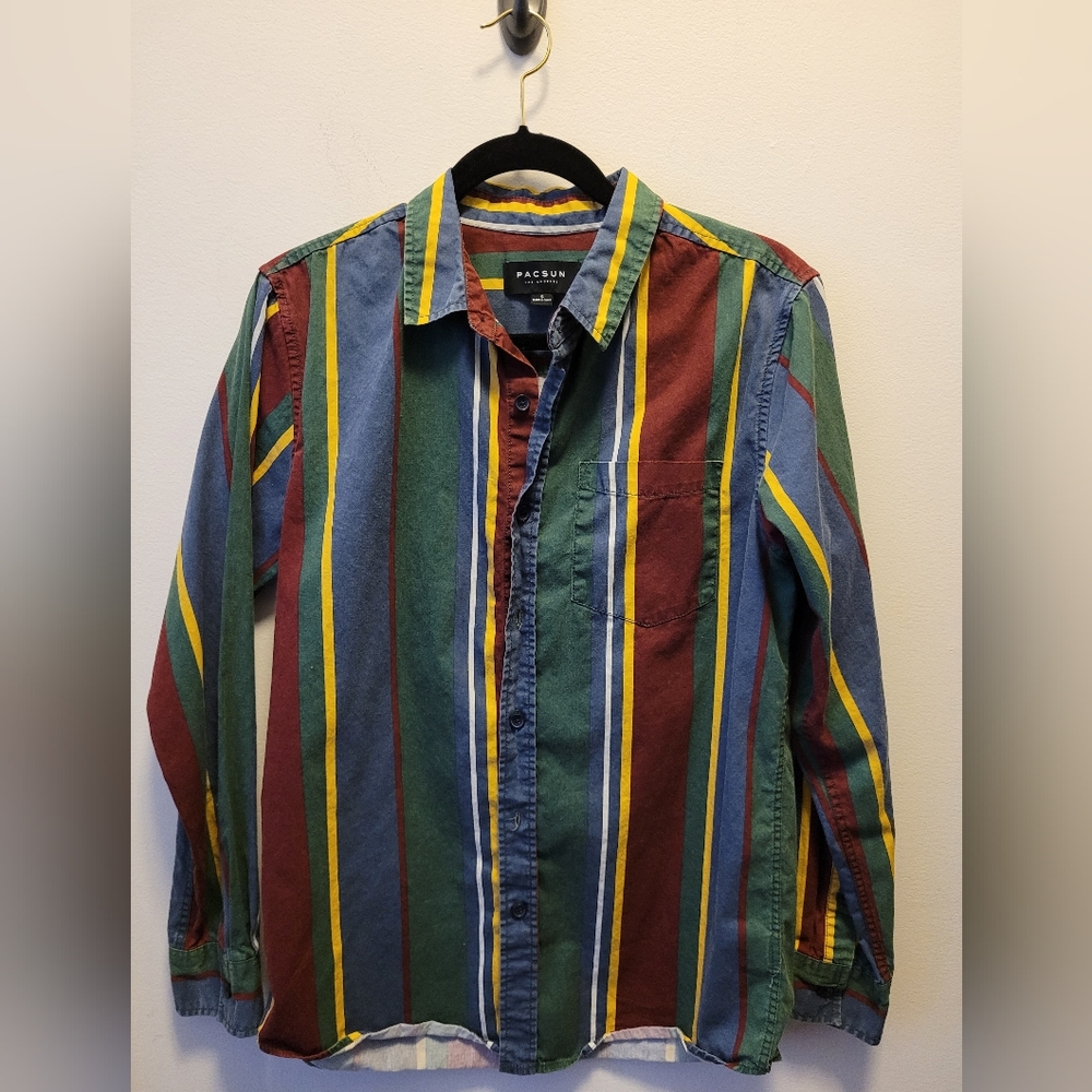 Pacsun Striped Button Up Shirt